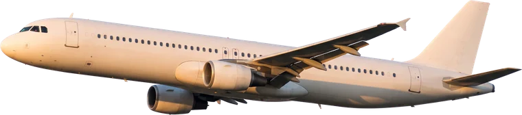 Passenger plane taking off