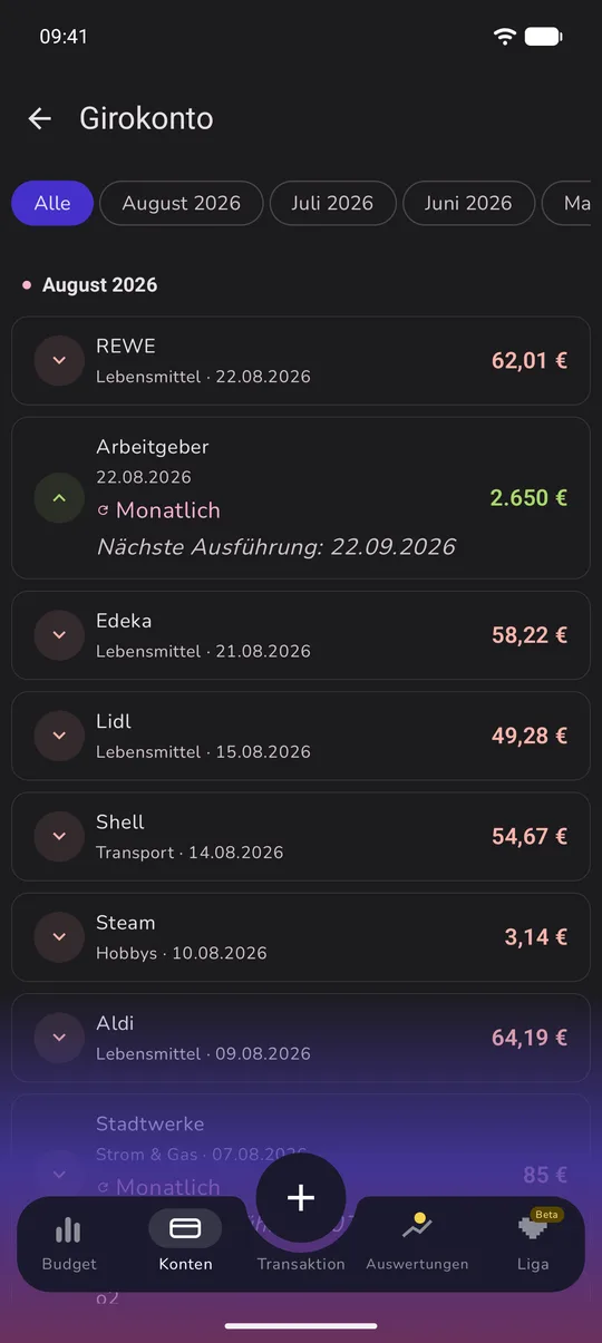 Transactions, dark